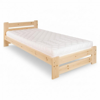 Łóżko jednoosobowe łóżko sosnowe sosna Lite drewno łóżko drewniane 100x200 rama łóżka Drewno