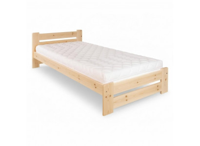 Łóżko jednoosobowe łóżko sosnowe sosna Lite drewno łóżko drewniane 100x200 rama łóżka Drewno