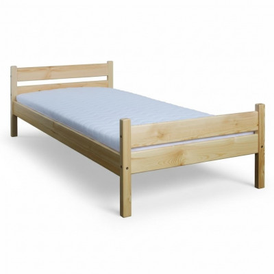 Łóżko jednoosobowe łóżko sosnowe sosna Lite drewno łóżko drewniane 100x200 rama łóżka Drewno