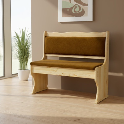 Ławka drewniana Kanapa 100 cm sosna Lite drewno solidne Meble ława kuchenna Oryginalne Drewno