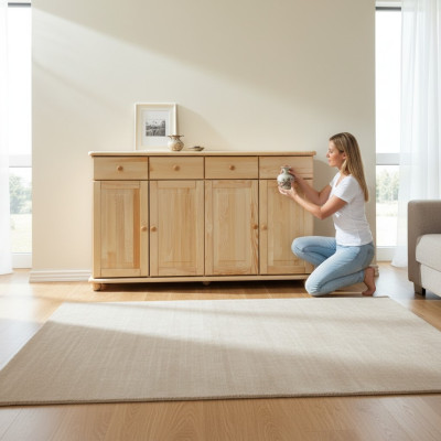 Kredens Kredens 165cm Szafa Kredens Drewno Szafa Meble Komody Solidne drewno