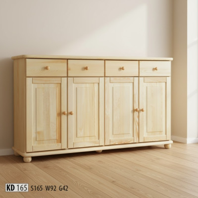 Kredens Kredens 165cm Szafa Kredens Drewno Szafa Meble Komody Solidne drewno