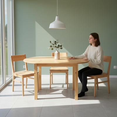 Stół obiadowy Drewno stoły Living Jadalnia Pokój Tabela 150x75 Solidne drewno stoły do ​​jadalni Prawdziwe drewno