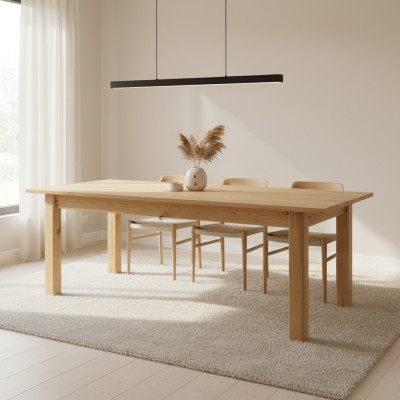 Tabela Stół obiadowy Massive Meble jadalnia 200x90cm Prawdziwe Drewno Lite drewno Nowe stoły