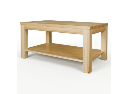 Stolik drewniany Stoliki do kawy z Drewno masywny salon Meble 120x70cm Solidny stoły
