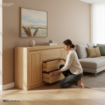 Design Komody Szafa Komoda niska Szafki Kredens Solidny Meble Drewno