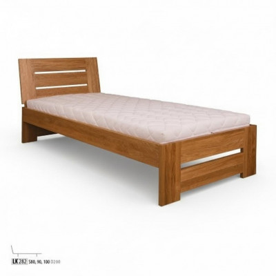 Prawdziwe drewniane łóżko Podwójne łóżko 100x200 cm Nowe Prawdziwe drewno łóżko łóżko tapicerowane Nowe