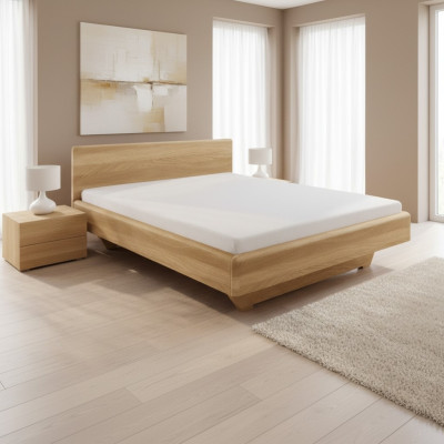 Design Solidne drewno Łóżko 180x200 łóżka dębowe łóżka drewniane Rama łóżka Sypialnia