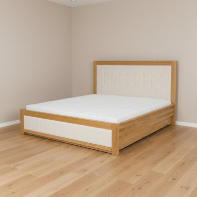Łóżko Solidne drewno Łóżko małżeńskie Buk Sypialnia Meble Drewno Nowe 180x200cm