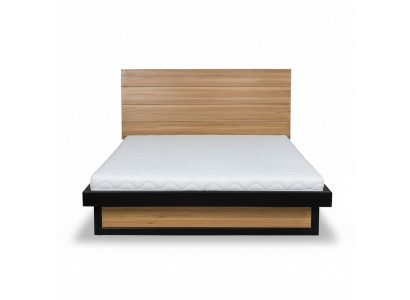Designerskie łóżko drewniane xxl 180x200cm Łóżko Podwójne łóżko Prawdziwe drewno Sypialnia łóżka hotelowe