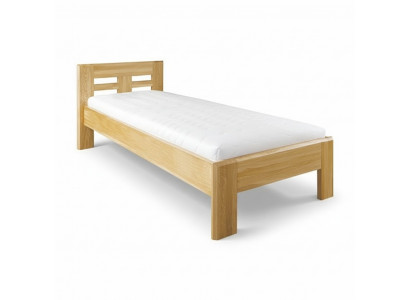 Prawdziwe drewniane łóżko Podwójne łóżko 100x200 cm Nowe Prawdziwe drewno łóżko tapicerowane