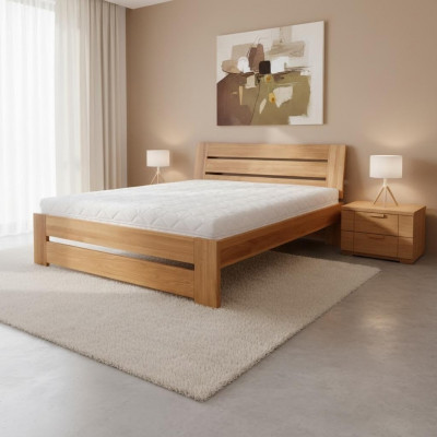 Sypialnia Łóżko Drewniane Oryginalne Drewno Łóżko Łóżko Hotelowe W Stylu Country House Massive Meble