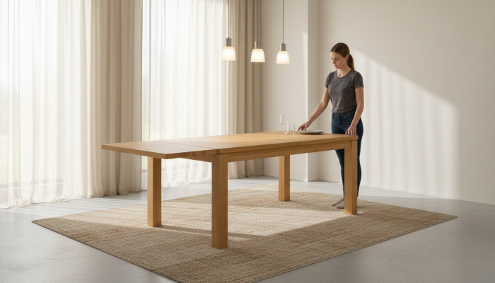 Stół obiadowy Solidny Tabela Oryginalny Drewno stoły Dąb jadalnia Solid 180x90cm Made EU