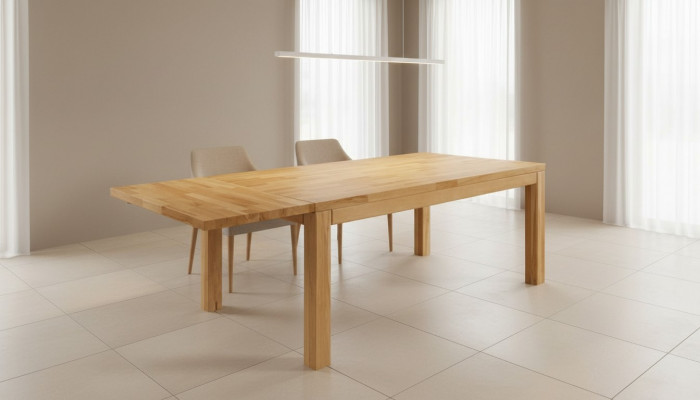 Stół obiadowy Solidny Tabela Oryginalny Drewno stoły Dąb jadalnia Solid 180x90cm Made EU