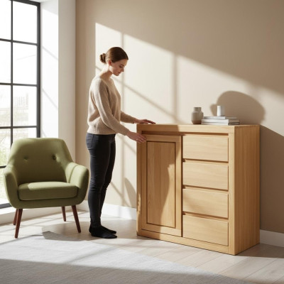 Kredens Design Kredens Komody Kredens Szafa Oryginalne Drewno Nowy