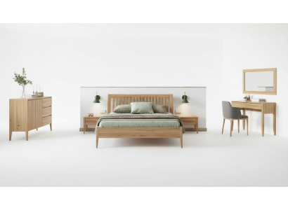 Sypialnia Łóżko Drewniane Oryginalne Drewno Łóżko Hotelowe 180x200 Styl Masywne Meble