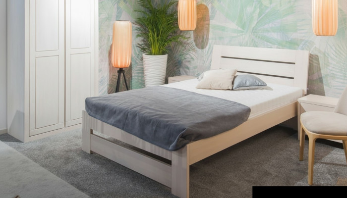 Łóżko Drewno Łóżko masywne 100x200cm łóżko pojedyncze meble solidne Meble Sypialnia