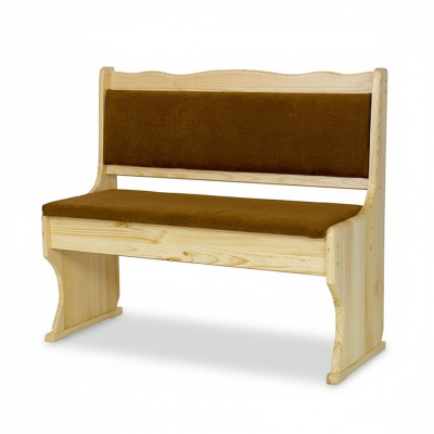 Ławka grupowa Ławka kuchenna 100cm Ławka Kanapa Stół obiadowy Solidne drewno Natur Ławki Nowość