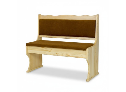 Ławka grupowa Ławka kuchenna 100cm Ławka Kanapa Stół obiadowy Solidne drewno Natur Ławki Nowość