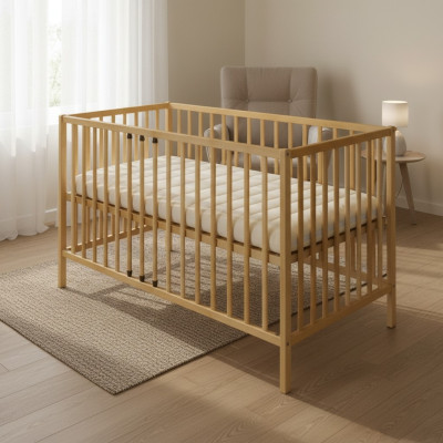 Łóżeczko dziecięce łóżko składane 120x60 Lite drewno Meble Drewno Meble Praca fizyczna