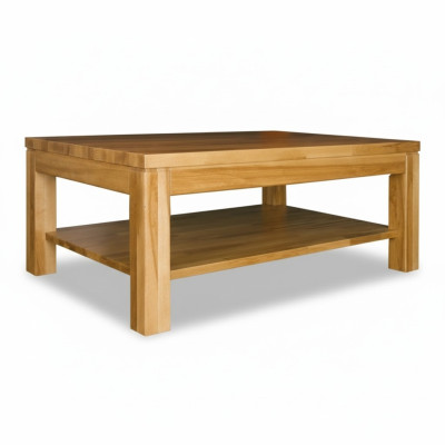 Lite naturalny drewniany stolik kawowy masywny Drewno Meble stolik do salonu o eleganckim wyglądzie