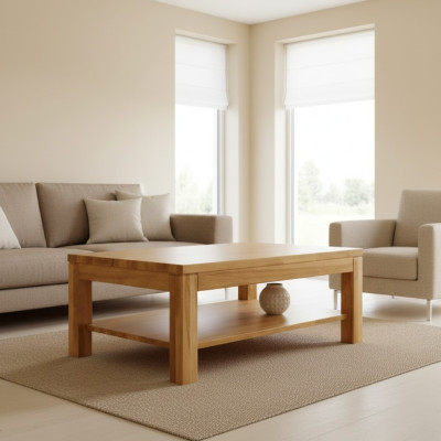 stolik kawowy Drewno stoły Living Jadalnia Pokój Tabela 100x70 Solidne drewno