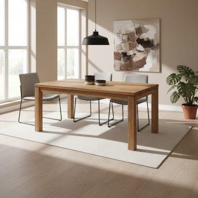 Stół obiadowy Tabela Grupa jadalnia Salon Ustaw Drewno Design stoły 140x90cm