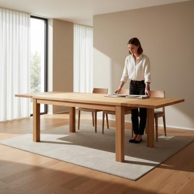 Stół obiadowy Solidny Tabela Oryginalny Drewno stoły jadalnia Solid 120x80cm Kuchnia Dąb