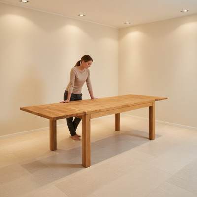 Stół obiadowy Drewno stoły Living Jadalnia Pokój Tabela Solidne drewno 140x90cm Stoły do ​​jadalni Solidny