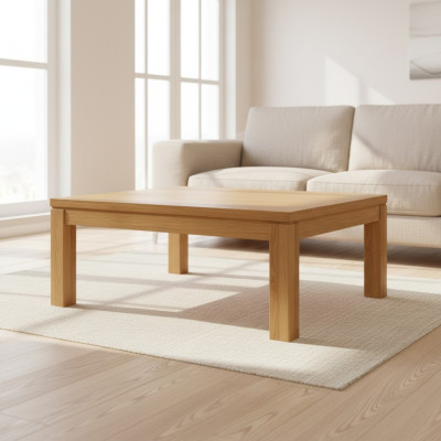 Stolik boczny stolik kawowy Oryginalne drewno Solidne Meble Dąb 100x70cm Nowe stoły