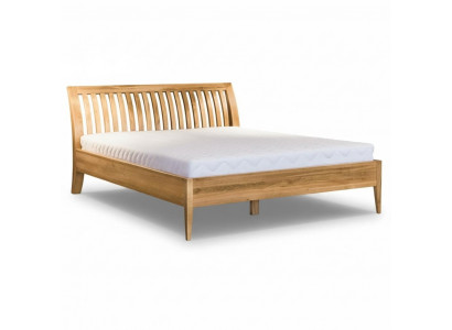 Łóżko Solidne drewno Podwójne łóżko małżeńskie Buk Sypialnia Meble Drewno 160x200cm Nowe