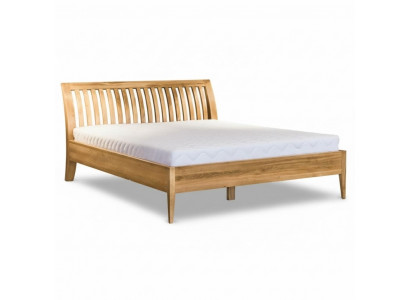 Łóżko Solidne drewno Podwójne łóżko małżeńskie Buk Sypialnia Meble Drewno 140x200cm Nowość