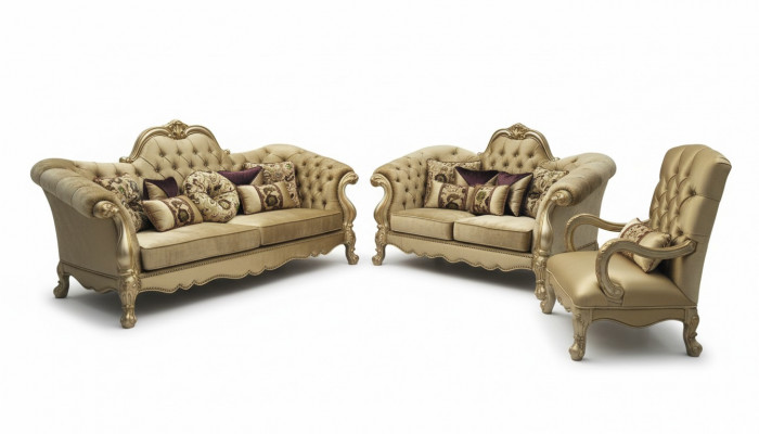 Luksusowy Zestaw sofowy 3+2+1 miejsce do siedzenia Zestaw Sofa Podkładka Kanapy Kanapa