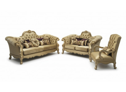 Luksusowy Zestaw sofowy 3+2+1 miejsce do siedzenia Zestaw Sofa Podkładka Kanapy Kanapa