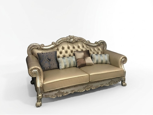 Klasyczne 3 miejsce do siedzenia Sofa Sofa Sofa Podkładka Sofy Kanapy Barok