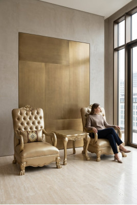 Fotel Design Sofa Relaks Materiał Lounge Luxury TV Club Podkładka