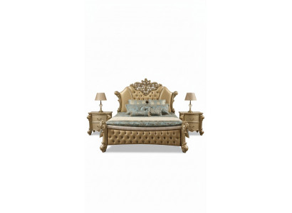 Łóżko Design Podwójne łóżko luksusowe Classic Baroque Chesterfield 184x214cm nowość