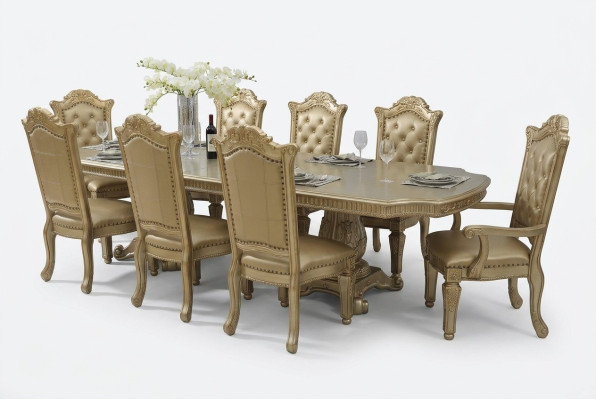 Stół obiadowy stoły do ​​jadalni Stoły Tabela Office Design Classic Drewno Deco Baroque