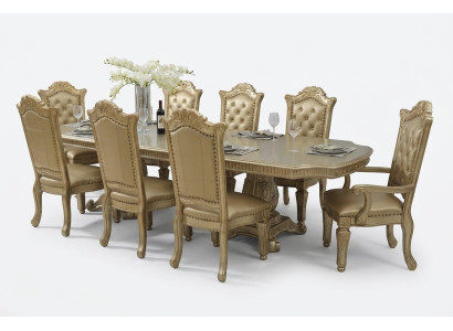 Stół obiadowy stoły do ​​jadalni Stoły Tabela Office Design Classic Drewno Deco Baroque