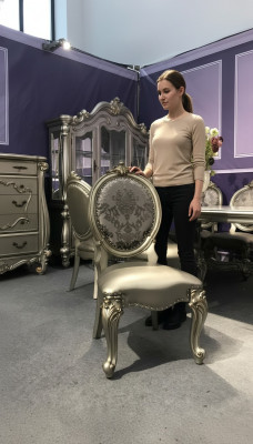 Krzesło tapicerowane luksusowe Fotel Krzesło Krzesła salon jadalnia fotel