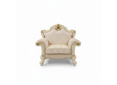 Włókienniczy Fotel 1 miejsce siedzące Sofa Podkładka Sofy Design Classic Luxury Baroque