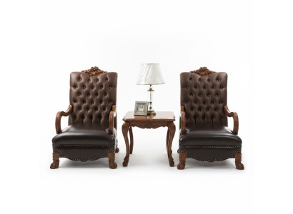 Skóra Lounge New Chesterfield Fotel Projektant Krzesło Relaks Podkładka Materiał