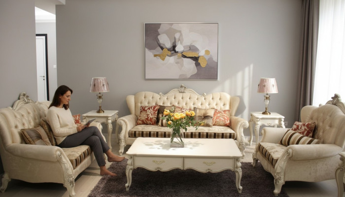 Klasyczny Ustawić Chesterfield 4-częściowy. Zestaw Zestaw sofowy Sofa Sofa Podkładka