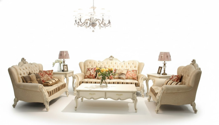 Klasyczny Ustawić Chesterfield 4-częściowy. Zestaw Zestaw sofowy Sofa Sofa Podkładka