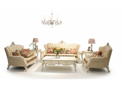 Klasyczny Ustawić Chesterfield 4-częściowy. Zestaw Zestaw sofowy Sofa Sofa Podkładka