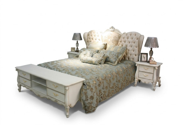 Chesterfield Łóżko Łóżko Tapicerowane Sypialnia łóżko podwójne 180x200cm nowe