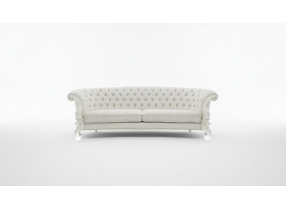 Sofa 4 miejsce do siedzenia Couch design Podkładka Chesterfield Siedziba Ustawić Skórę Włókienniczą