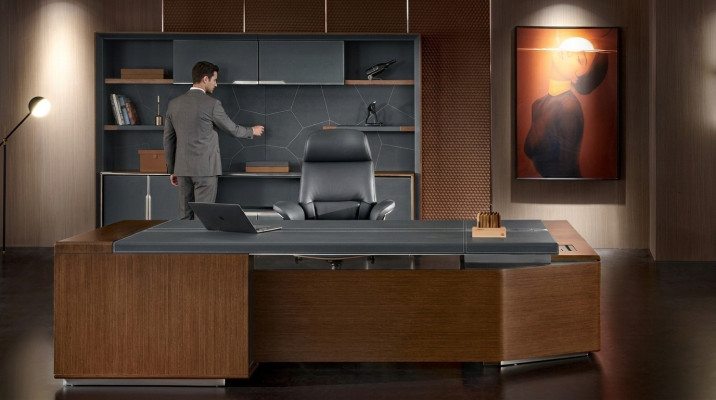 Biurko narożne Office Boss Pokój Meble Design Biurka Dekoracja Pracownia