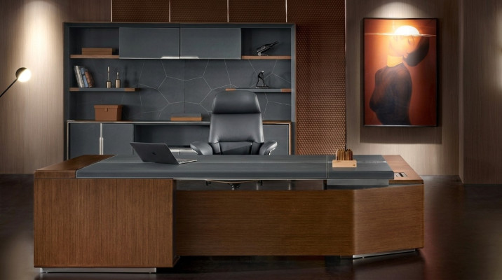 Biurko narożne Office Boss Pokój Meble Design Biurka Dekoracja Pracownia