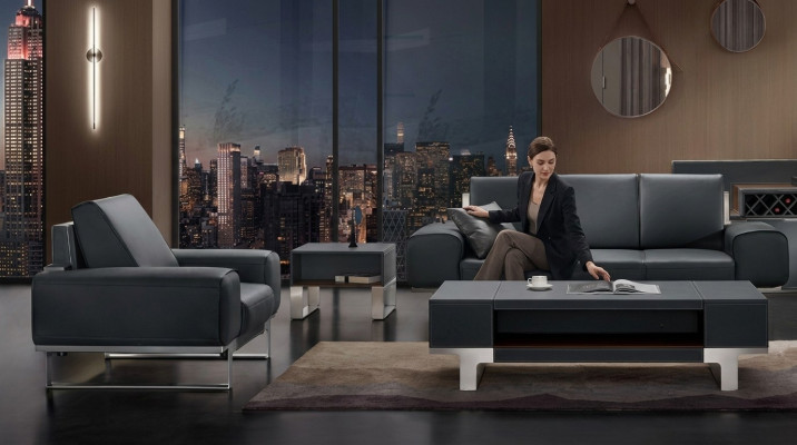 Design Sofa Siedziba Podkładka Kanapa Grupa Ustawić Meble Skóra 3 1 miejsce do siedzenia